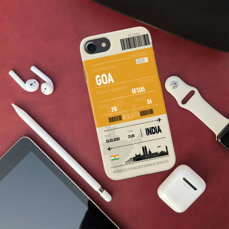 Goa ticket Printed Slim Cases and Cover for iPhone 7
