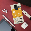 Goa ticket Printed Slim Cases and Cover for Redmi Note 9