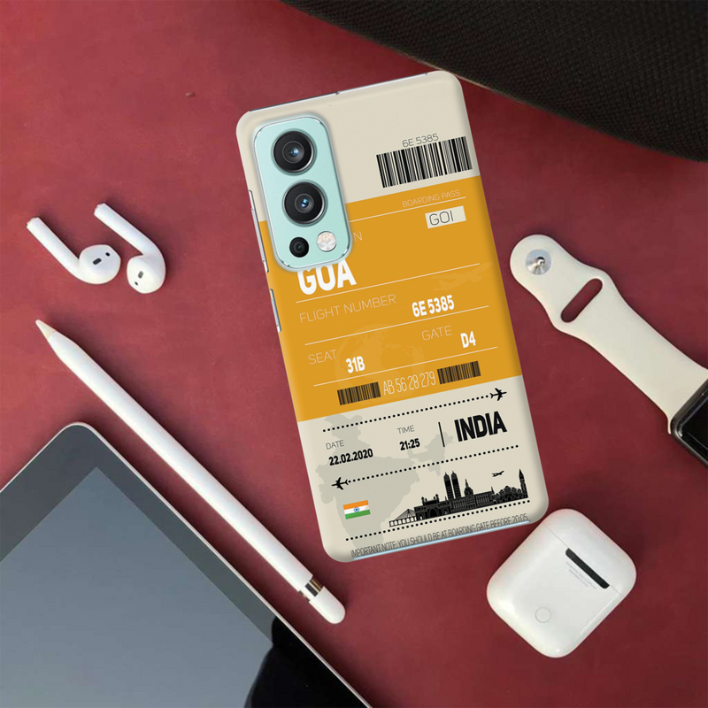 Goa ticket Printed Slim Cases and Cover for OnePlus Nord 2