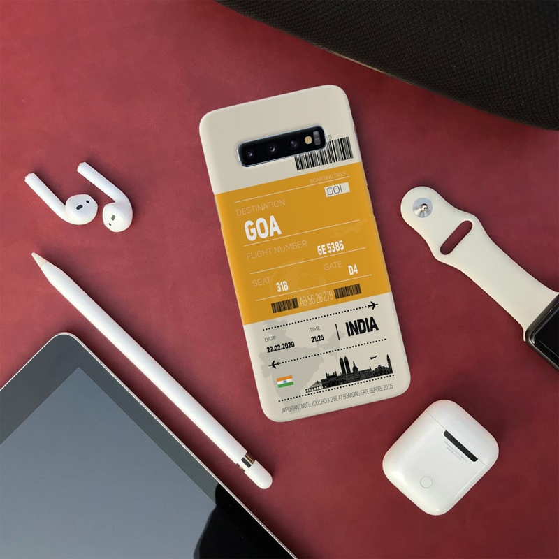 Goa ticket Printed Slim Cases and Cover for Galaxy S10