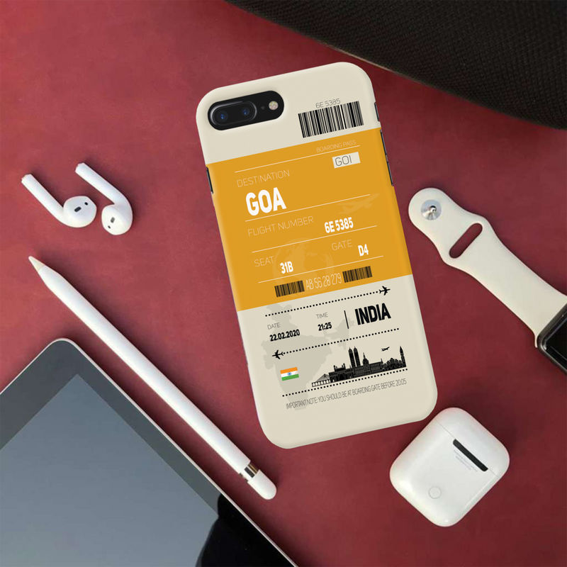 Goa ticket Printed Slim Cases and Cover for iPhone 8 Plus