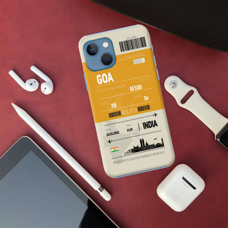 Goa ticket Printed Slim Cases and Cover for iPhone 13
