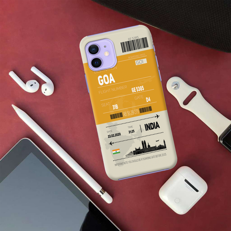 Goa ticket Printed Slim Cases and Cover for iPhone 12 Mini