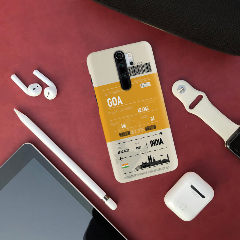 Goa ticket Printed Slim Cases and Cover for Redmi Note 8 Pro