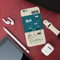 Delhi ticket Printed Slim Cases and Cover for iPhone 6 Plus