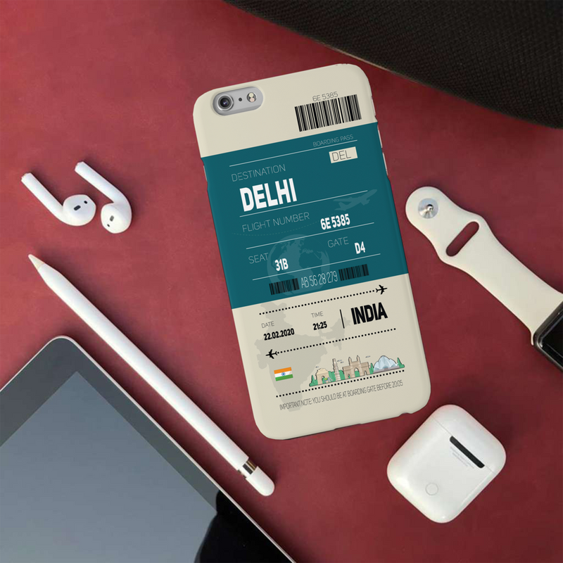 Delhi ticket Printed Slim Cases and Cover for iPhone 6 Plus