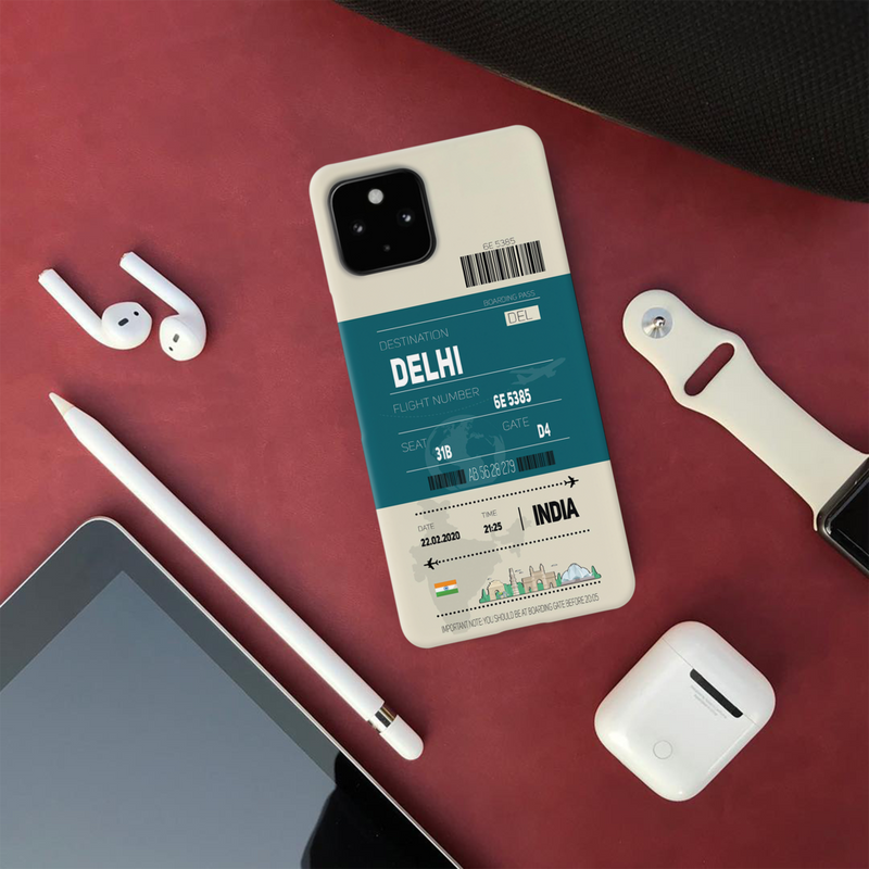 Delhi ticket Printed Slim Cases and Cover for Pixel 4A