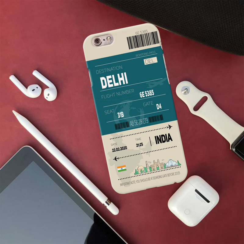Delhi ticket Printed Slim Cases and Cover for iPhone 6