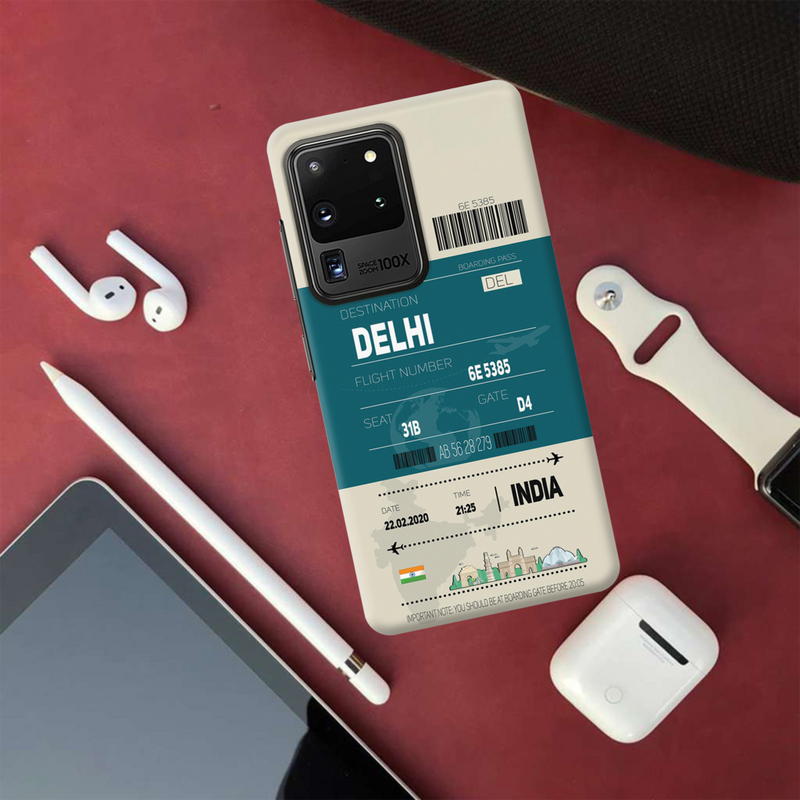 Delhi ticket Printed Slim Cases and Cover for Galaxy S20 Ultra