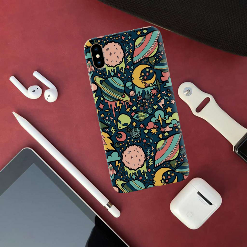 Space Ships Printed Slim Cases and Cover for iPhone XS Max