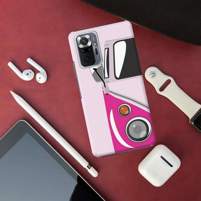 Pink Volkswagon Printed Slim Cases and Cover for Redmi Note 10 Pro