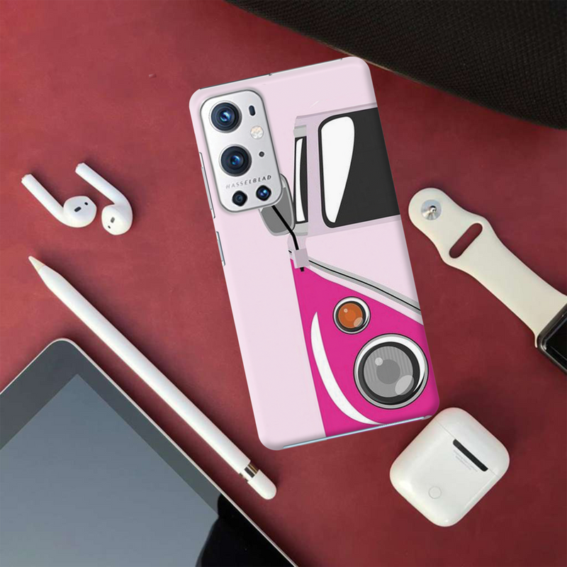 Pink Volkswagon Printed Slim Cases and Cover for OnePlus 9R