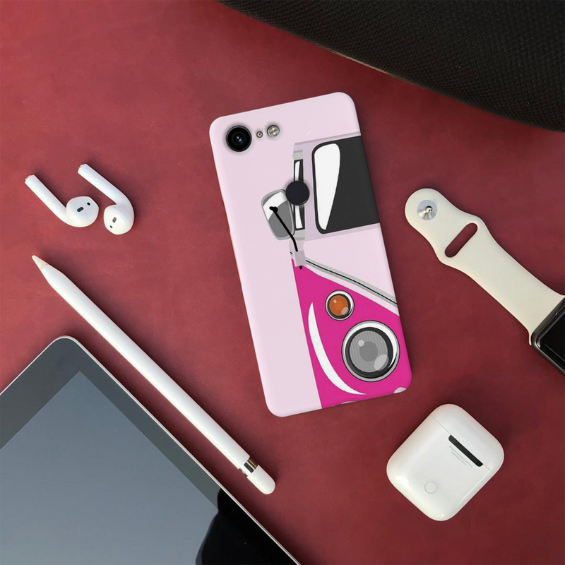 Pink Volkswagon Printed Slim Cases and Cover for Pixel 3