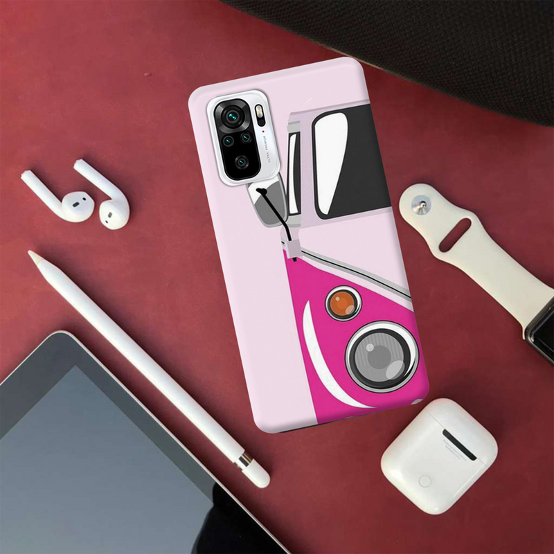 Pink Volkswagon Printed Slim Cases and Cover for Redmi Note 10