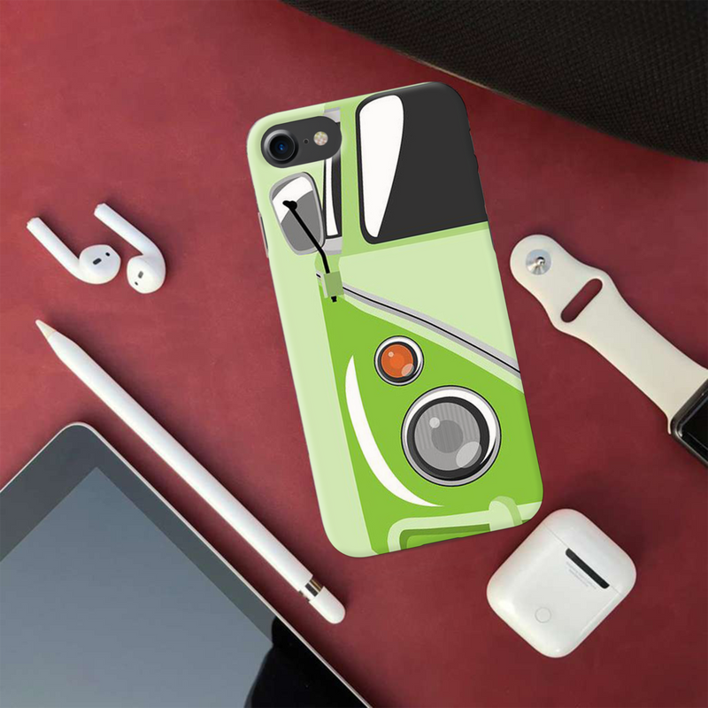 Green Volkswagon Printed Slim Cases and Cover for iPhone 8