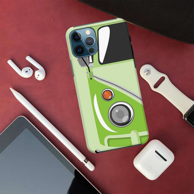 Green Volkswagon Printed Slim Cases and Cover for iPhone 12 Pro