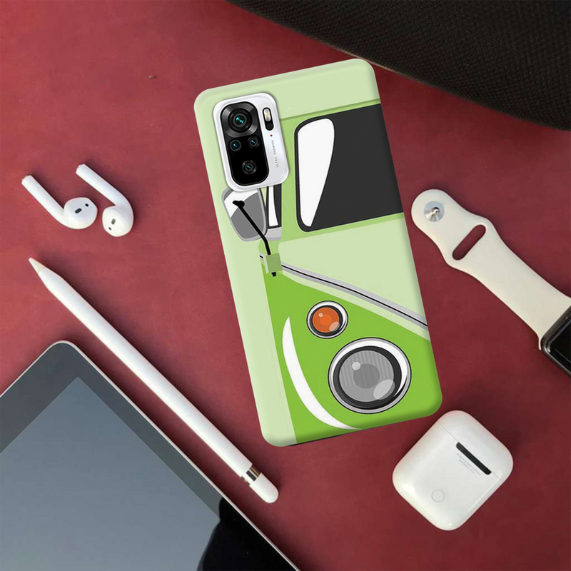 Green Volkswagon Printed Slim Cases and Cover for Redmi Note 10