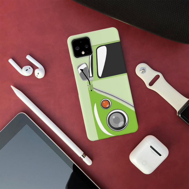 Green Volkswagon Printed Slim Cases and Cover for Pixel 4XL