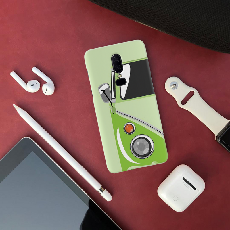 Green Volkswagon Printed Slim Cases and Cover for OnePlus 6