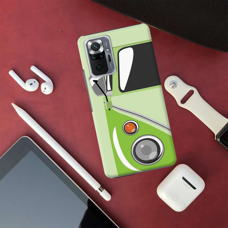Green Volkswagon Printed Slim Cases and Cover for Redmi Note 10 Pro