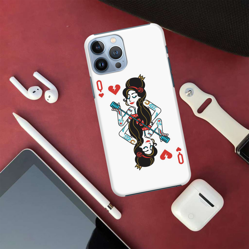 Queen Card Printed Slim Cases and Cover for iPhone 13 Pro