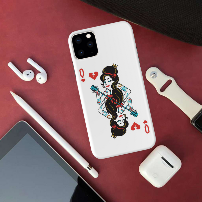 Queen Card Printed Slim Cases and Cover for iPhone 11 Pro