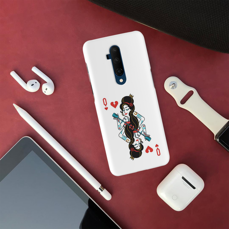 Queen Card Printed Slim Cases and Cover for OnePlus 7T Pro