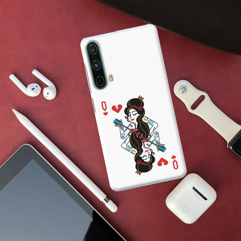 Queen Card Printed Slim Cases and Cover for OnePlus Nord CE 5G