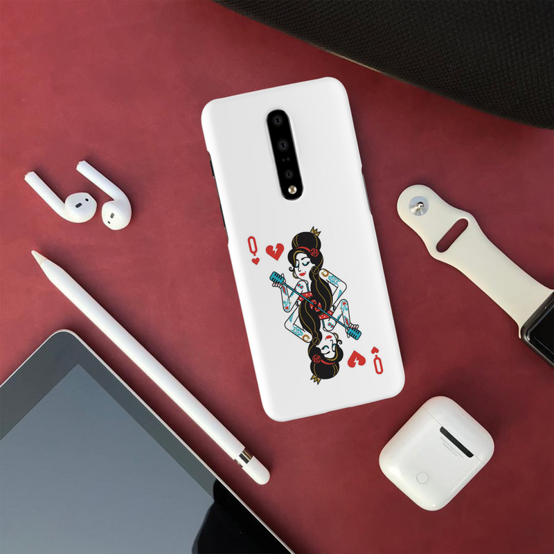 Queen Card Printed Slim Cases and Cover for OnePlus 7 Pro