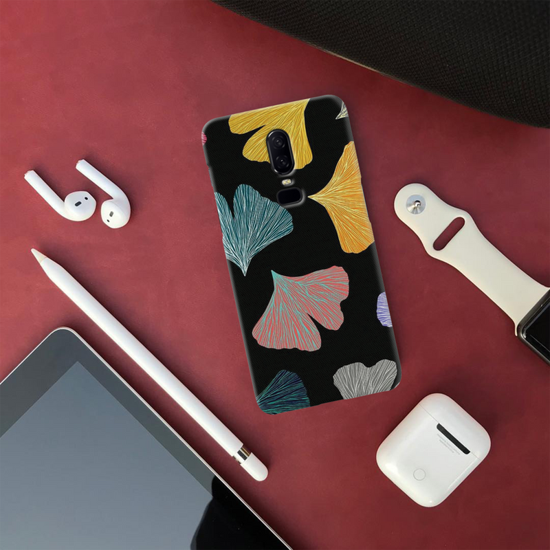 Colorful leafes Printed Slim Cases and Cover for OnePlus 6
