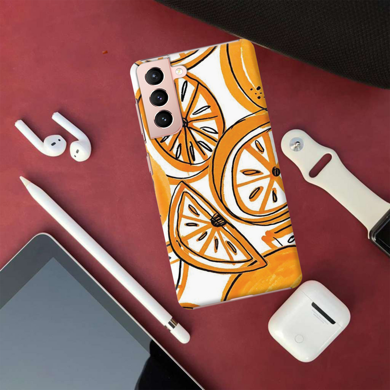 Orange Lemon Printed Slim Cases and Cover for Galaxy S21 Plus