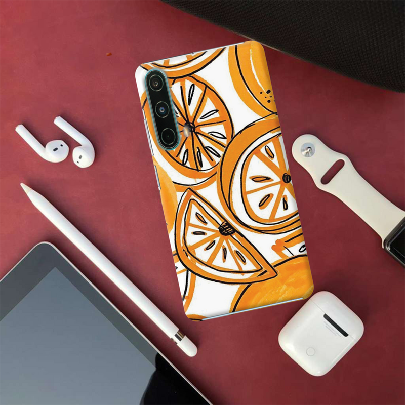 Orange Lemon Printed Slim Cases and Cover for OnePlus Nord CE 5G
