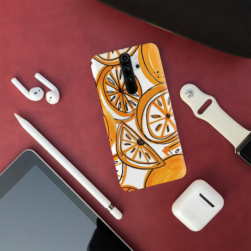 Orange Lemon Printed Slim Cases and Cover for Redmi Note 8 Pro