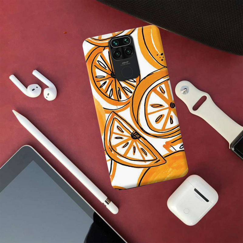 Orange Lemon Printed Slim Cases and Cover for Redmi Note 9