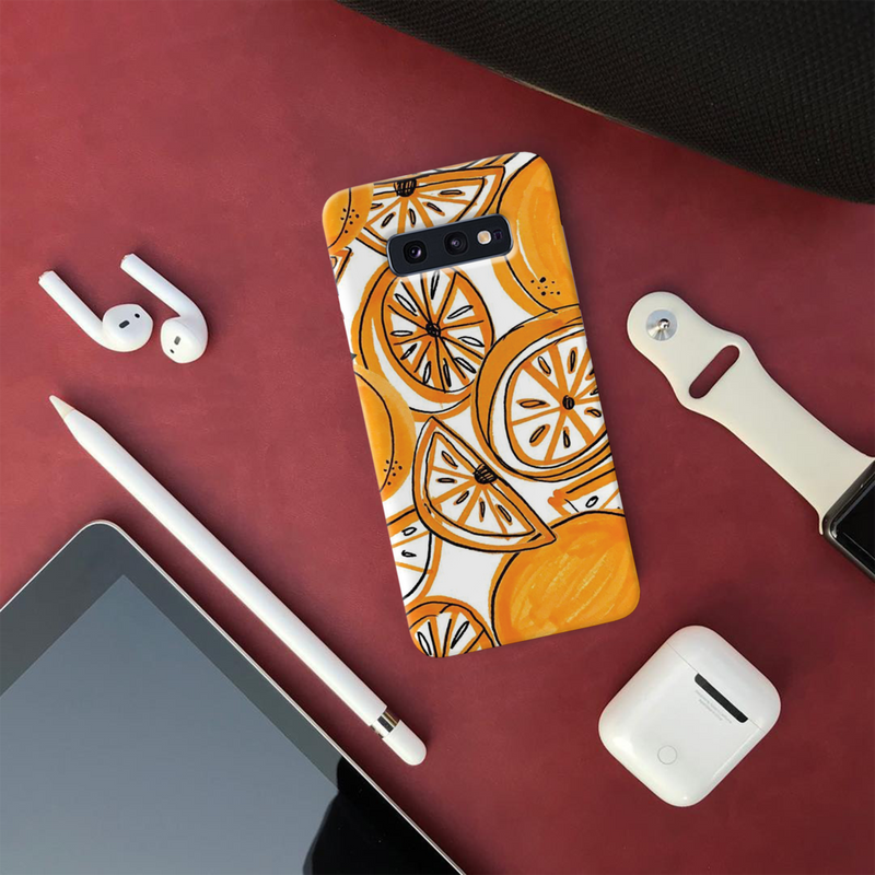 Orange Lemon Printed Slim Cases and Cover for Galaxy S10E