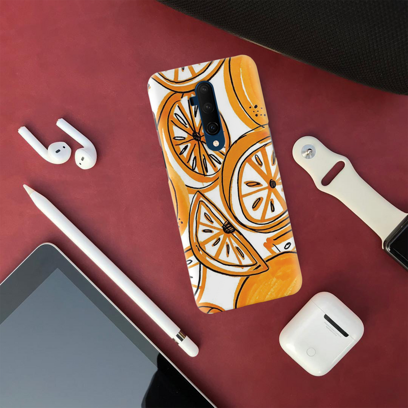 Orange Lemon Printed Slim Cases and Cover for OnePlus 7T Pro