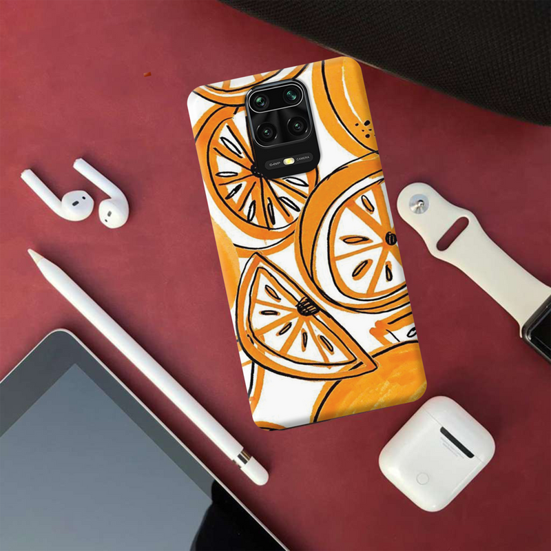 Orange Lemon Printed Slim Cases and Cover for Redmi Note 9 Pro Max