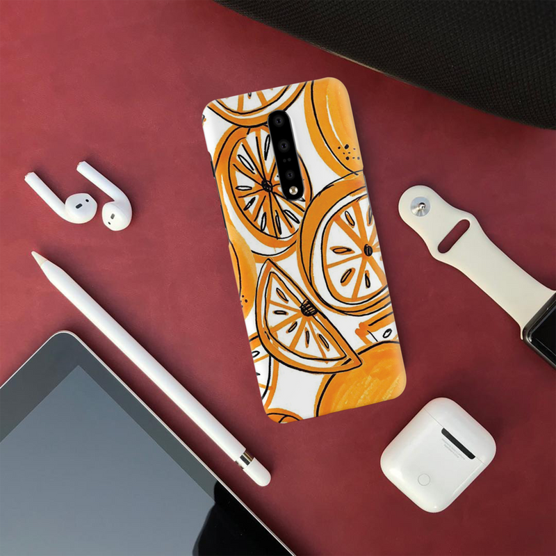 Orange Lemon Printed Slim Cases and Cover for OnePlus 7 Pro