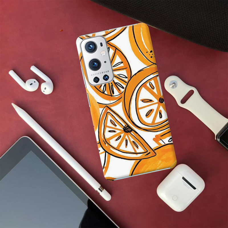 Orange Lemon Printed Slim Cases and Cover for OnePlus 9R