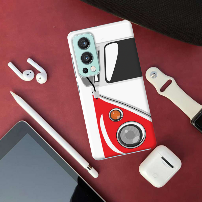 Red Volkswagon Printed Slim Cases and Cover for OnePlus Nord 2