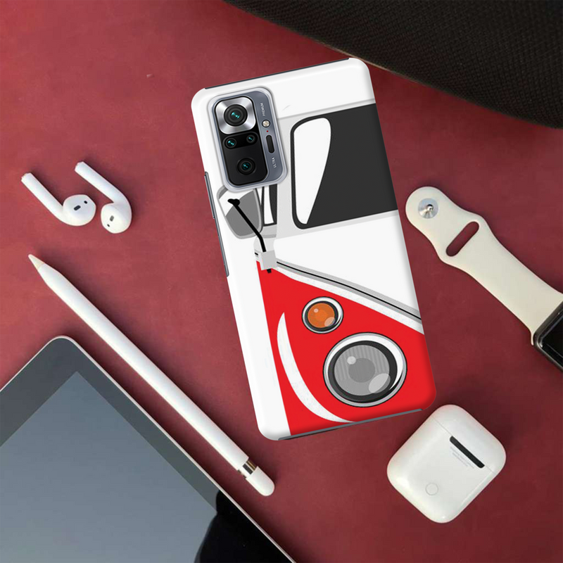 Red Volkswagon Printed Slim Cases and Cover for Redmi Note 10 Pro