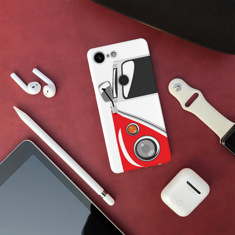 Red Volkswagon Printed Slim Cases and Cover for Pixel 3