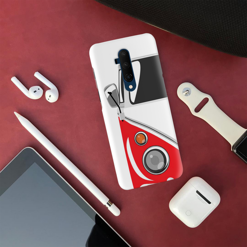 Red Volkswagon Printed Slim Cases and Cover for OnePlus 7T Pro