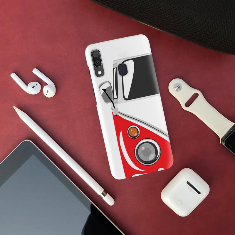 Red Volkswagon Printed Slim Cases and Cover for Galaxy A20