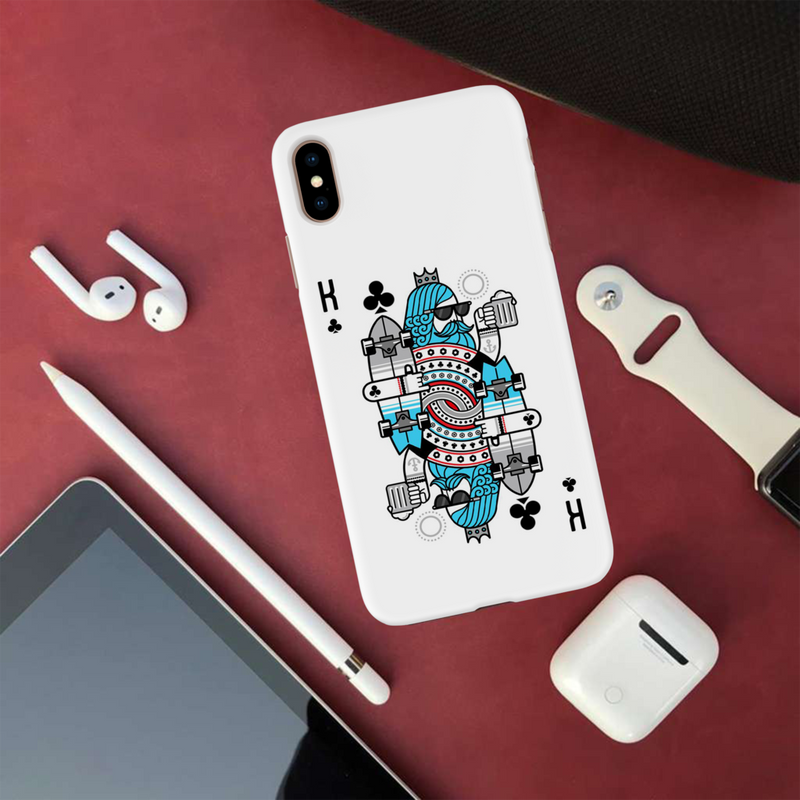 King 2 Card Printed Slim Cases and Cover for iPhone XS Max