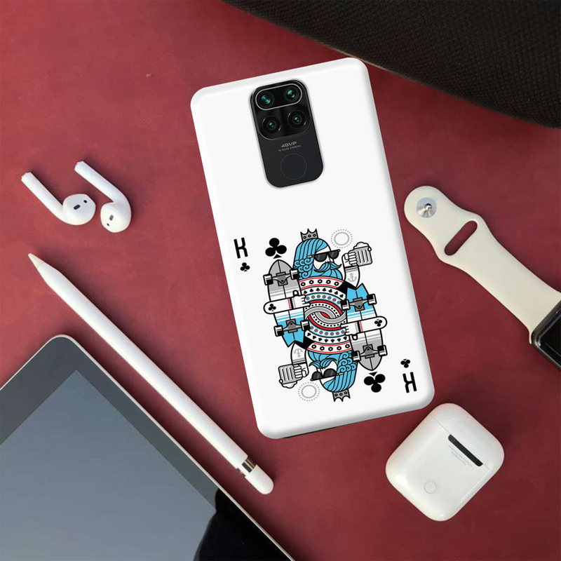 King 2 Card Printed Slim Cases and Cover for Redmi Note 9
