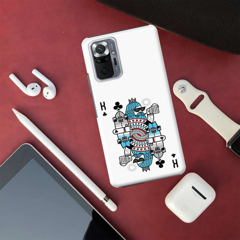 King 2 Card Printed Slim Cases and Cover for Redmi Note 10 Pro