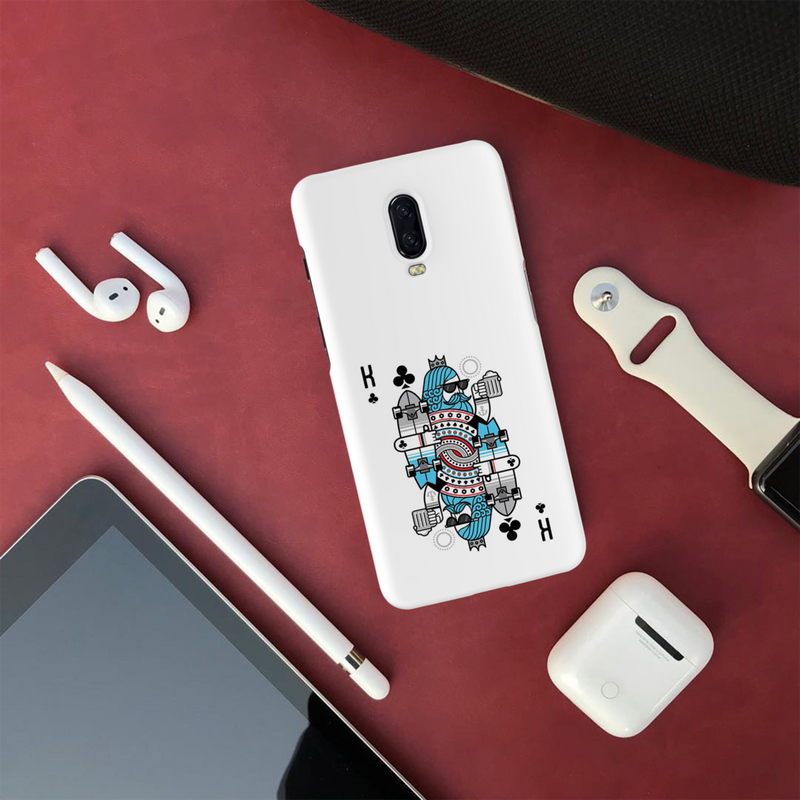 King 2 Card Printed Slim Cases and Cover for OnePlus 6T