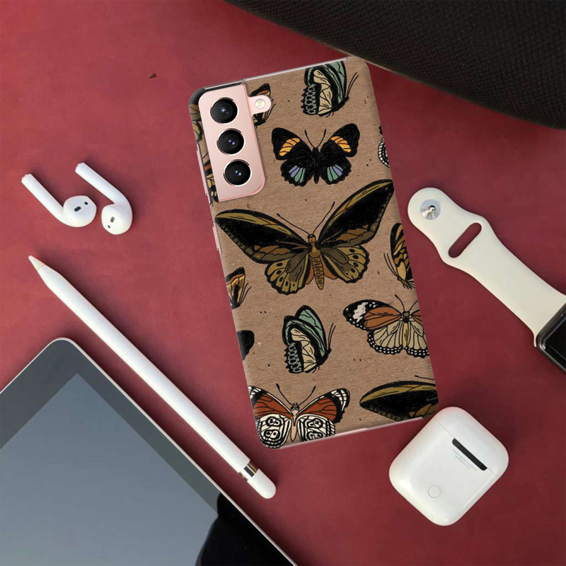 Butterfly Printed Slim Cases and Cover for Galaxy S21 Plus