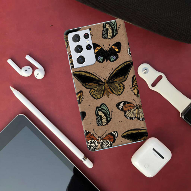 Butterfly Printed Slim Cases and Cover for Galaxy S21 Ultra